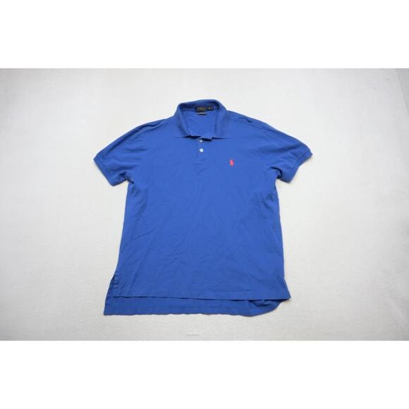 Polo Ralph Lauren Golf Polo Pima Stretch Mesh Classic Fit Blue Mens Sz XL - Picture 5 of 9